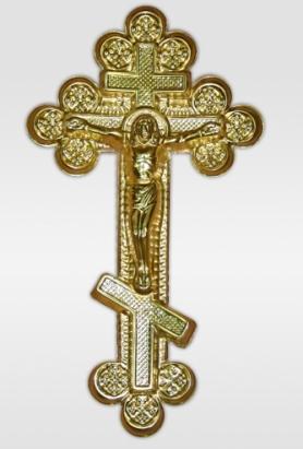 Крест православный ажурный с распятьем(380/185) К400м1